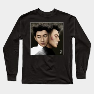 Z-Tao - Black & White Long Sleeve T-Shirt